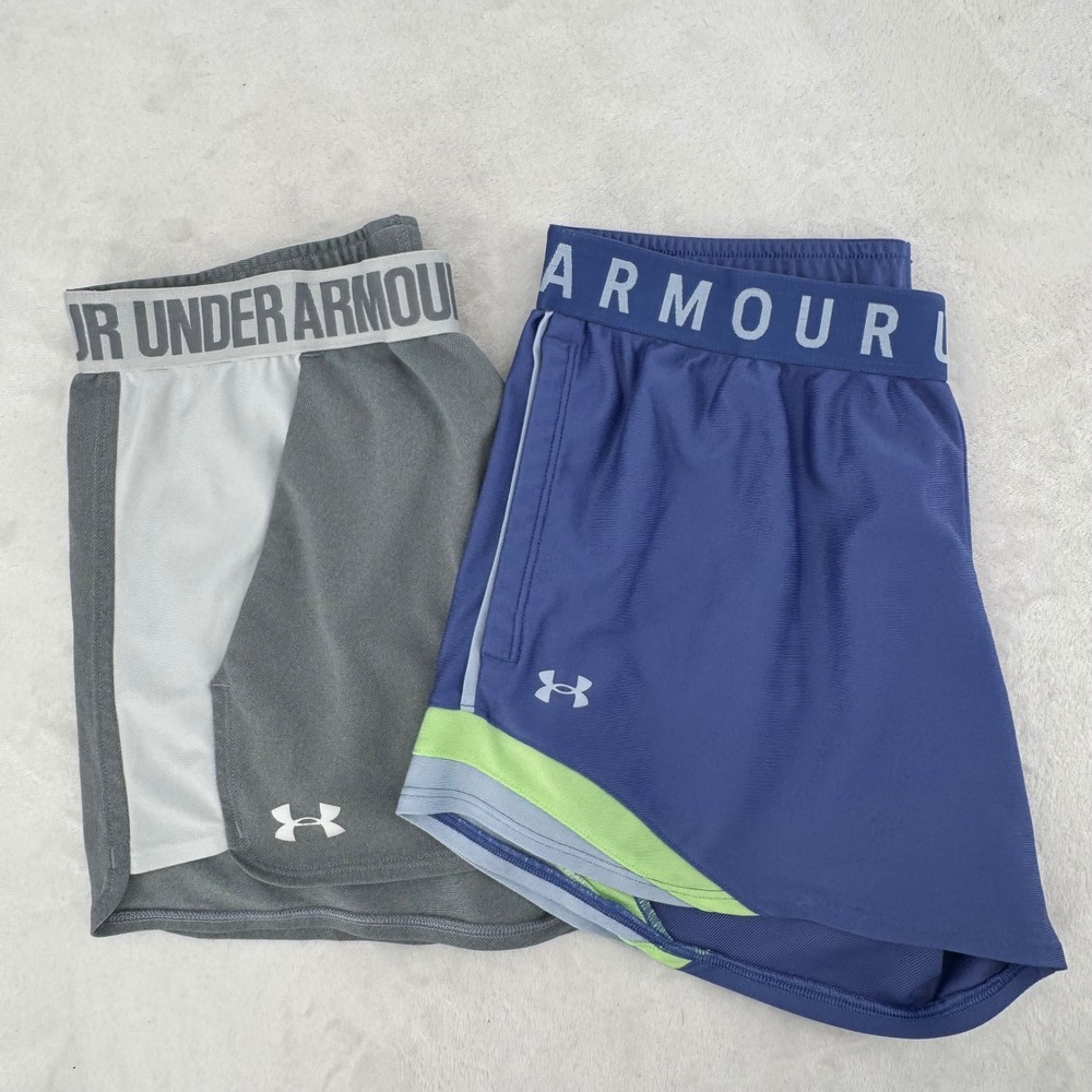 Under Armour HeatGear Athletic Shorts Womens Medium - 2 Pairs Loose Fit Running